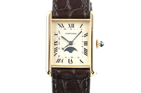 cartier tank mondphase|louis cartier tank watch.